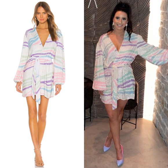 Retrofete Dresses & Skirts - Retrofete Gabrielle Dress in Rainbow Zebra size XL NEW! New with tags!